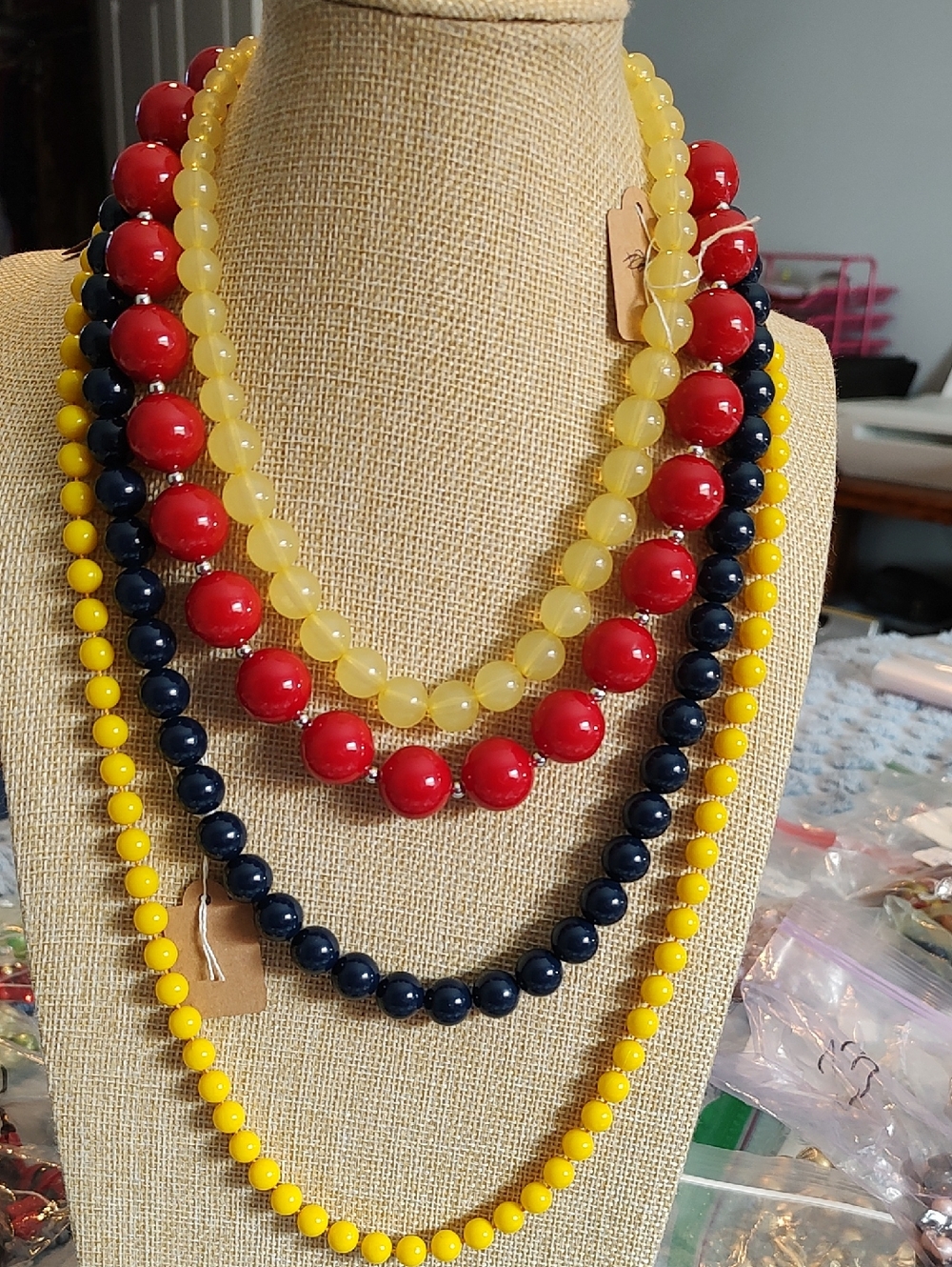 Acrylic Faux Pearl Necklaces